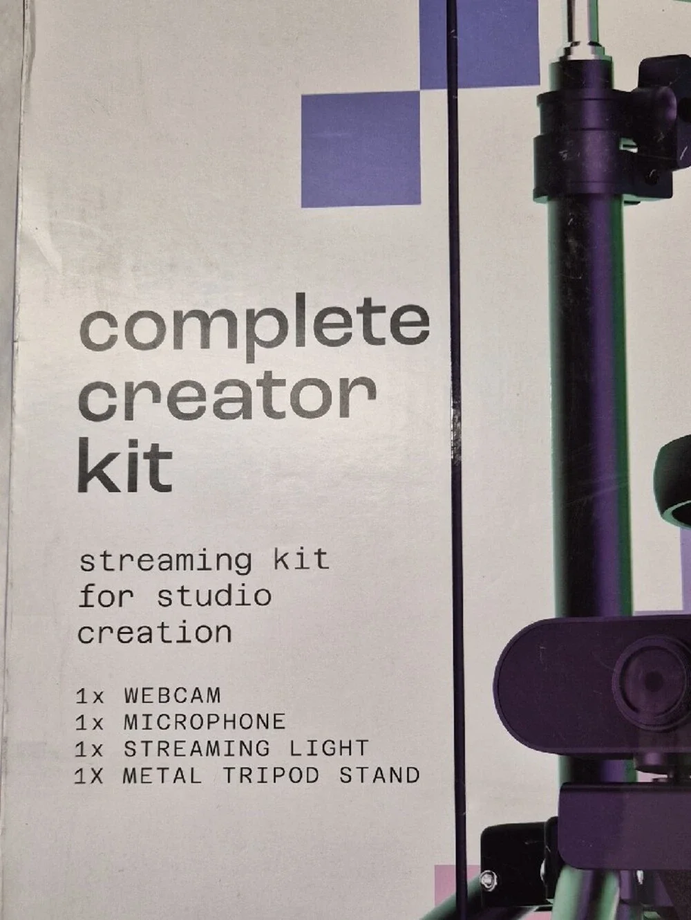 Complete Creator Kit Streaming Webcam & Microphone - Black